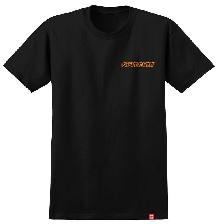 Spitfire Spitfire Og Classic Flame S/S Tee (Mens) | Blk/Red/Yel Print