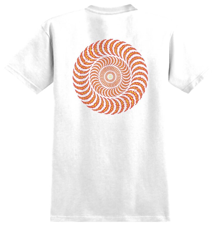 Spitfire Spitfire Og Classic Flame S/S Tee (Mens) | Wht/Red/Yel/Blk Print