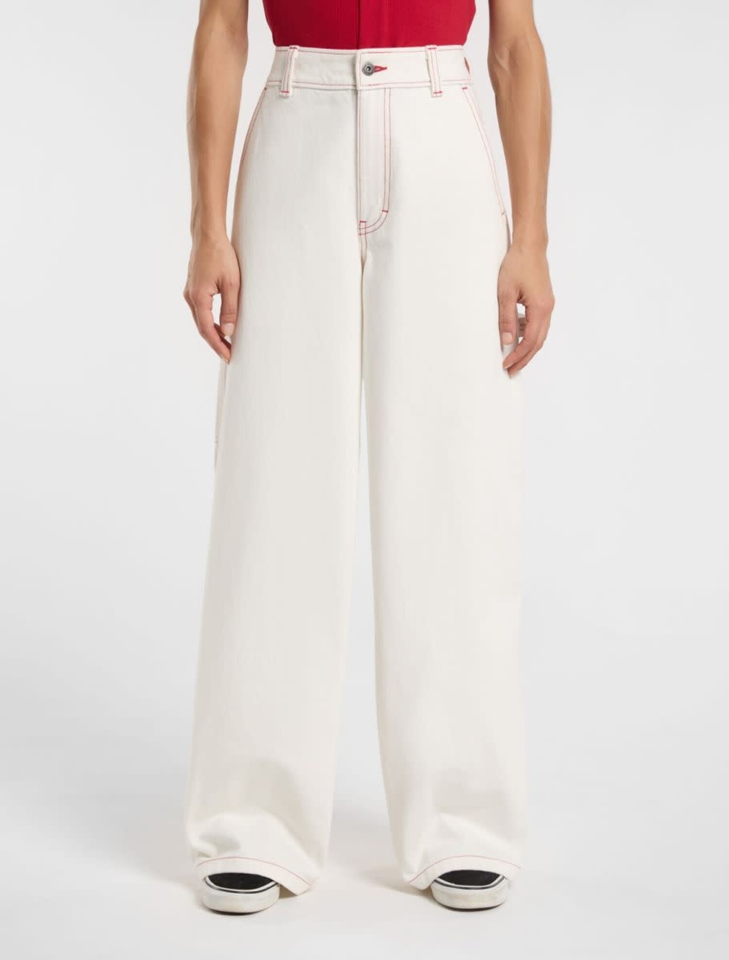 Dickies X Loose Denim Carpenter Pant (Womens) | Egret - The Drop