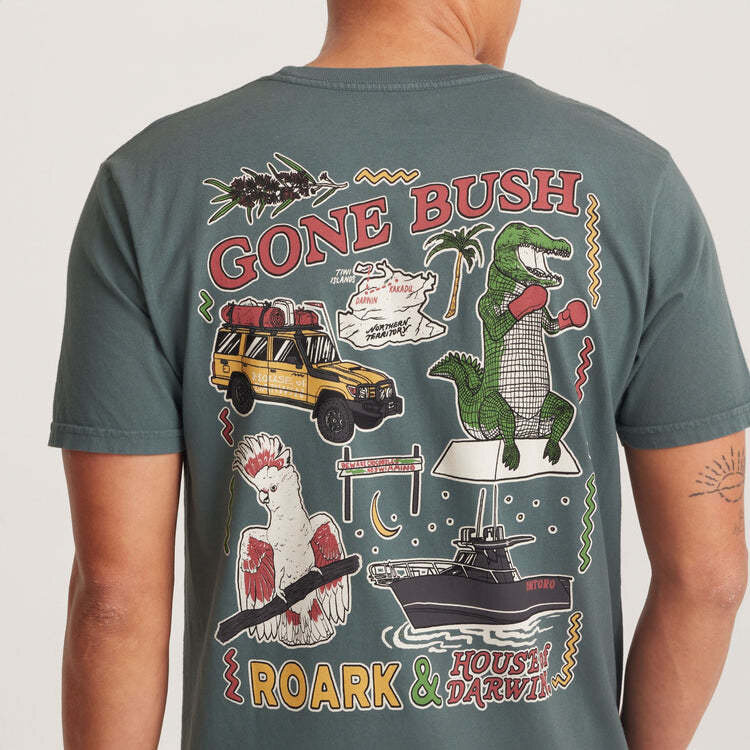 Roark Roark Hod Postcard Tee (Mens) | Forest