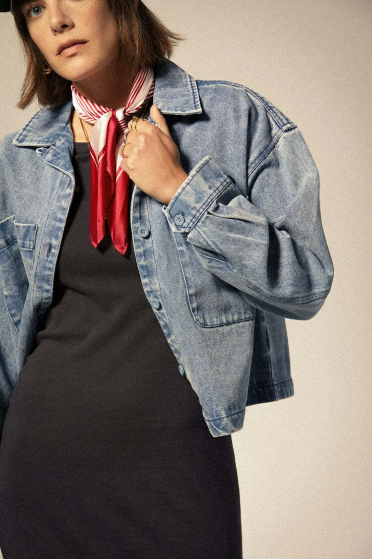 Brixton Brixton Utopia Overshirt (Womens) | Light Denim