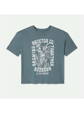 Brixton Brixton Bloom Oversized Boyfriend Tee (Womens) | Basalt