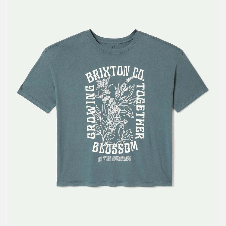Brixton Brixton Bloom Oversized Boyfriend Tee (Womens) | Basalt