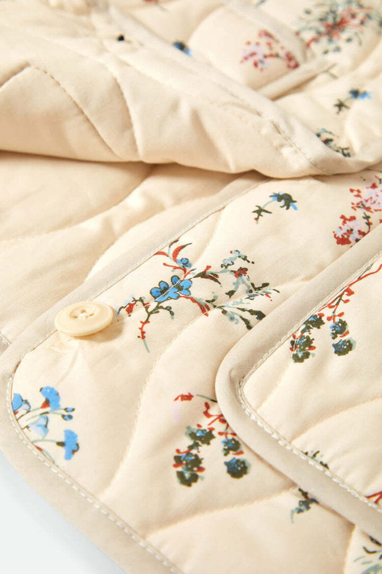 Brixton Brixton Field Floral Quilted Vest (Womens) | Whitecap/Hazelnut/Ditsy Floral