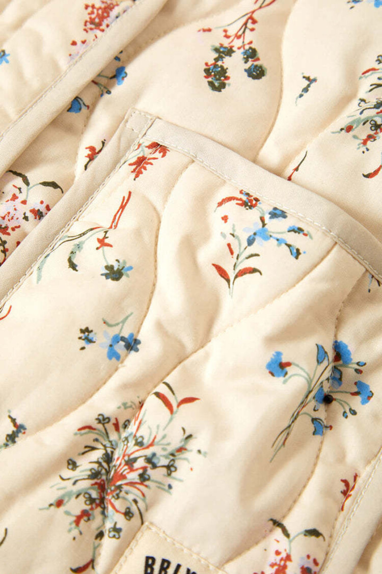 Brixton Brixton Field Floral Quilted Vest (Womens) | Whitecap/Hazelnut/Ditsy Floral