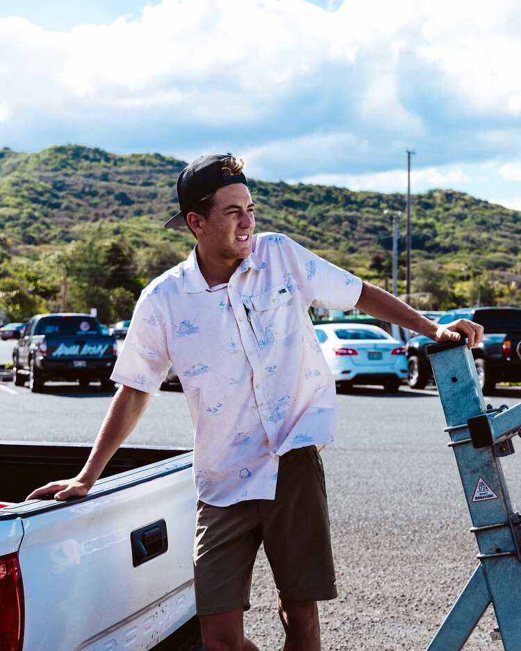 Salty Crew Salty Crew Helmsman Ss Tech Woven (Mens) | Oyster