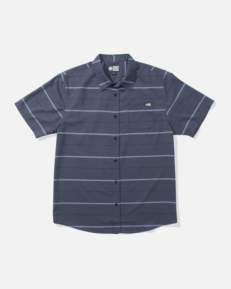 Salty Crew Salty Crew Skipper Ss Tech Woven (Mens) | Dark Lava