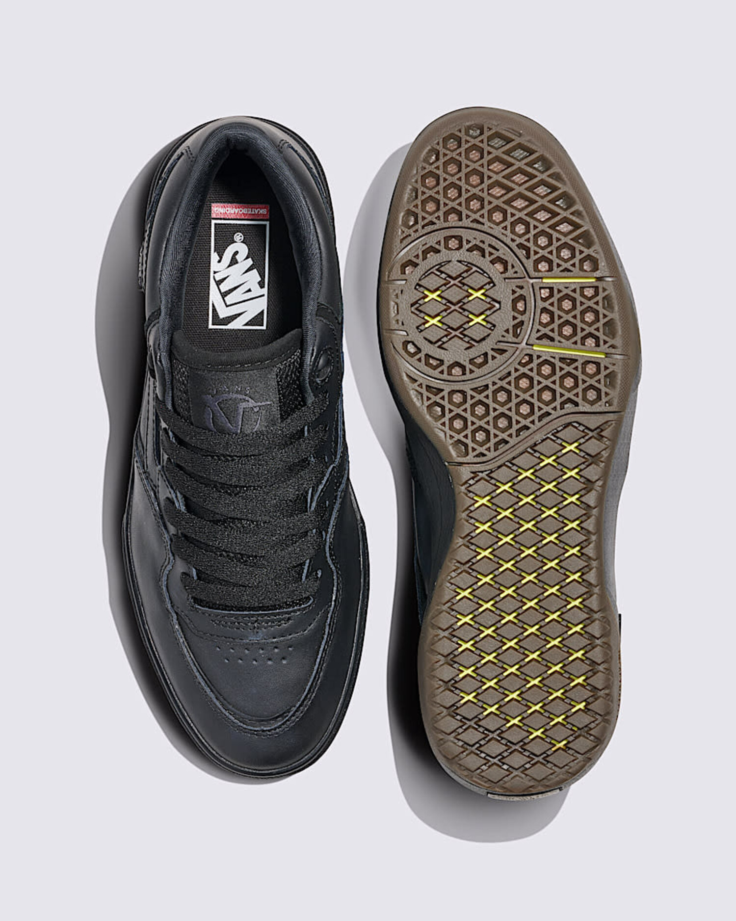 VANS バンズ スニーカー SKATE ROWAN 2 LEATHER BLACK VN000D3SBLK スケートローワン 2 レザーブラック メンズ 男性用 Vans Skate Rowan 2 (Mens) | Leather Black - The Drop Rideshop