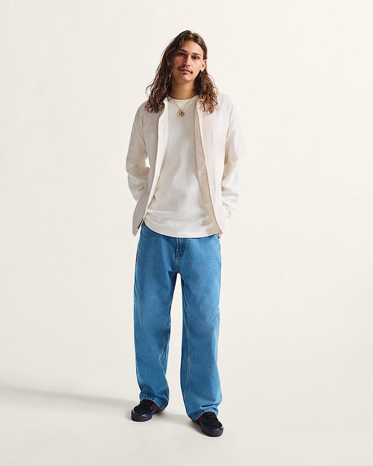 Vans Vans Mens Check-5 Baggy Denim Pant | Stonewash Blue