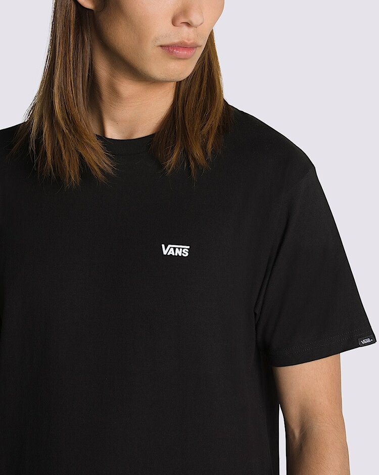 Vans Vans Left Chest Logo Tee (Mens) | Black/White