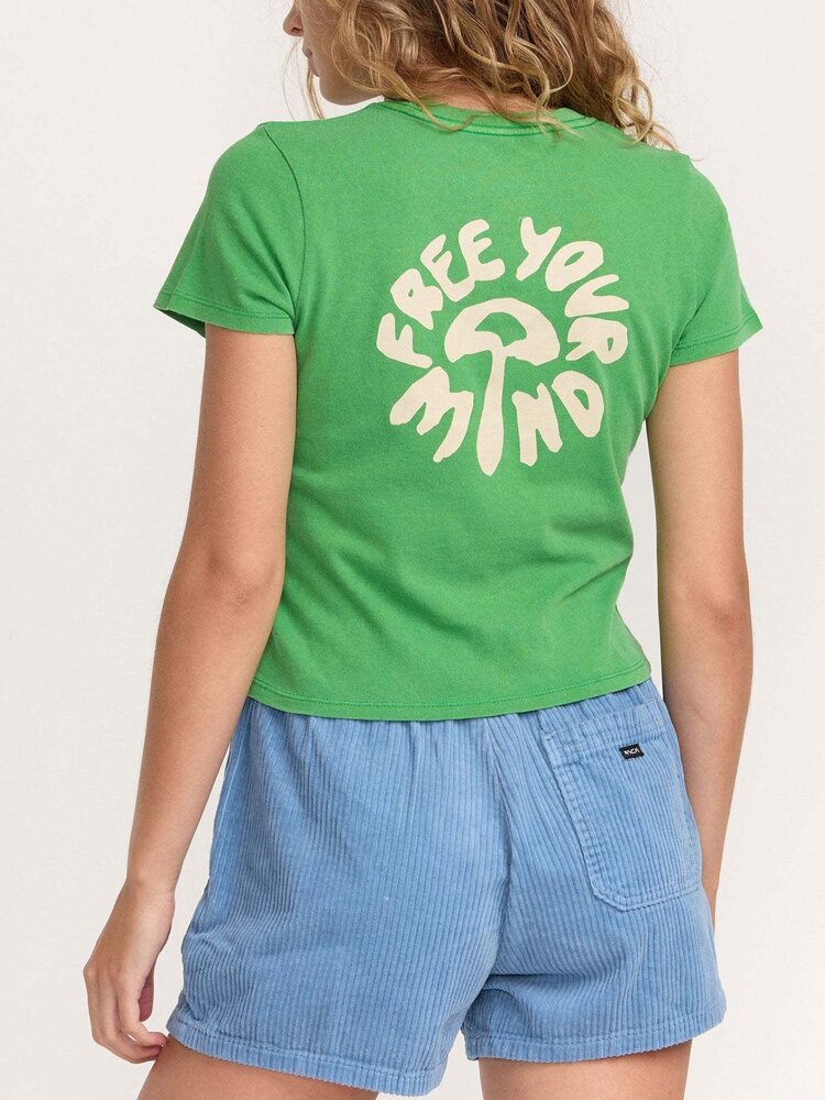 RVCA Rvca 411 Tee (Womens) | Emerald Green
