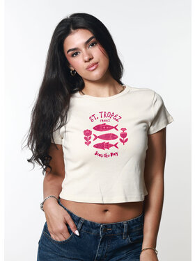 Girl Dangerous Girl Dangerous St. Tropez Baby Tee | Off White