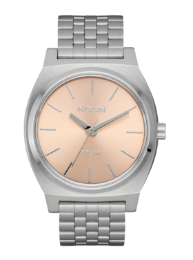 Nixon Nixon Time Teller Solar | Silver/Salmon