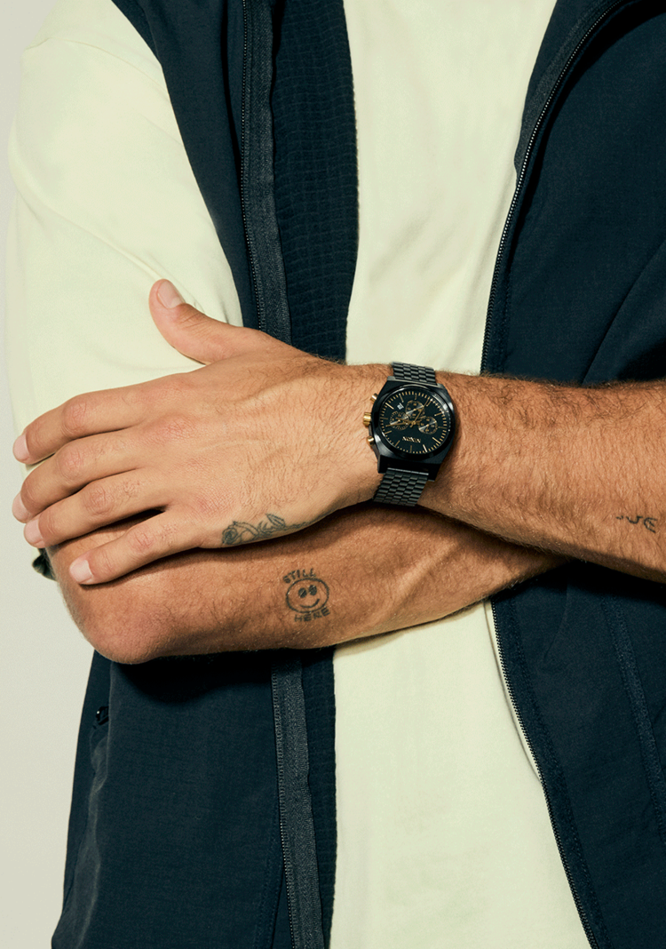 Nixon Nixon Time Teller Chrono | Black/Black/Gold