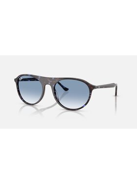 Ray Ban Ray Ban Rb2215 Polished Havana Blue Turtle | Clear Blue Gradient