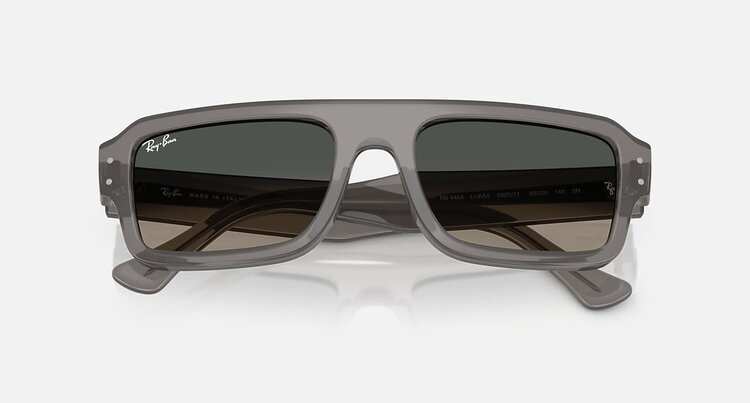 Ray Ban Ray Ban Lukas Polished Transparent Grey | Grey Gradient