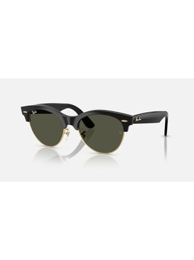 Ray Ban Ray Ban Clubmaster Way Black On Gold | Green