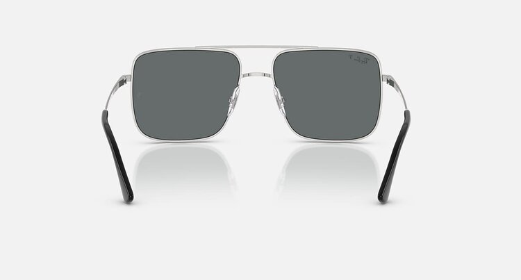 Ray Ban Ray Ban Ari Polished Silver | Dark Grey Polarized