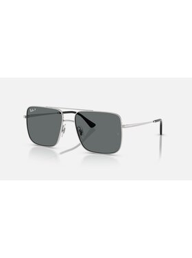 Ray Ban Ray Ban Ari Polished Silver | Dark Grey Polarized