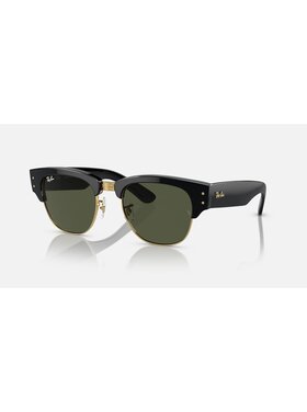 Ray Ban Ray Ban Mega Clubmaster Black On Gold | G-15 Green
