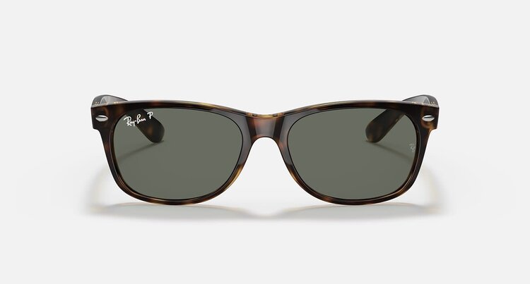 Ray Ban Ray Ban New Wayfarer Classic Polished Tortoise | G-15 Green Polarized