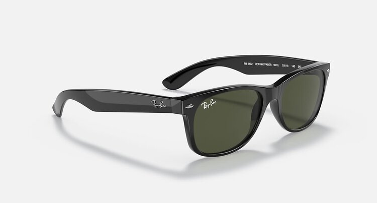Ray Ban Ray Ban New Wayfarer Classic Polished Black | G-15 Green
