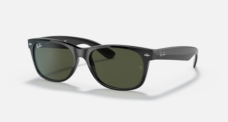Ray Ban Ray Ban New Wayfarer Classic Polished Black | G-15 Green