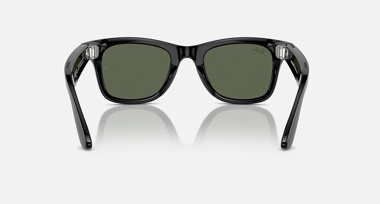 Ray Ban Ray Ban Meta Wayfarer Shiny Black | G-15 Green
