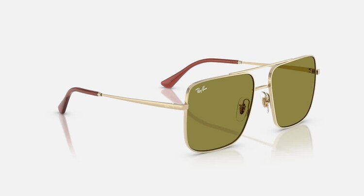 Ray Ban Ray Ban Ari Polished Pale Gold | Green