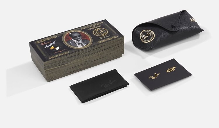 Ray Ban Ray Ban Mega Clubmaster Black On Gold | Dark Grey