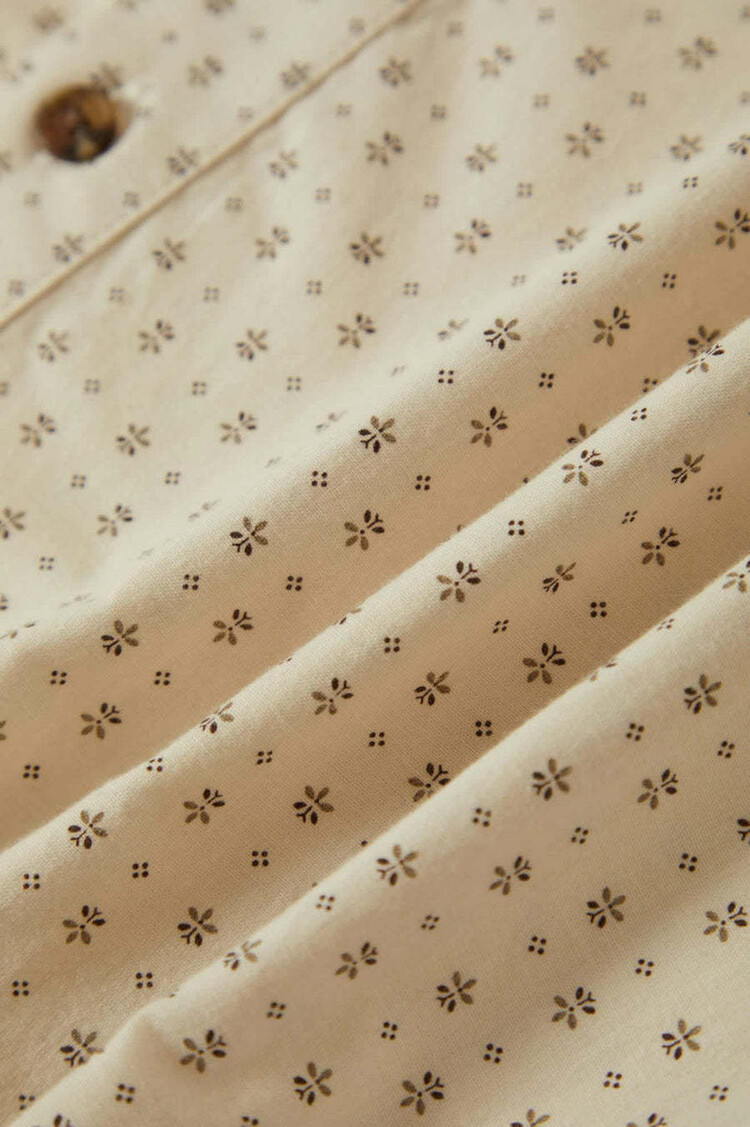 Brixton Brixton Charter Print S/S Woven (Mens) | Off White/Micro Floral