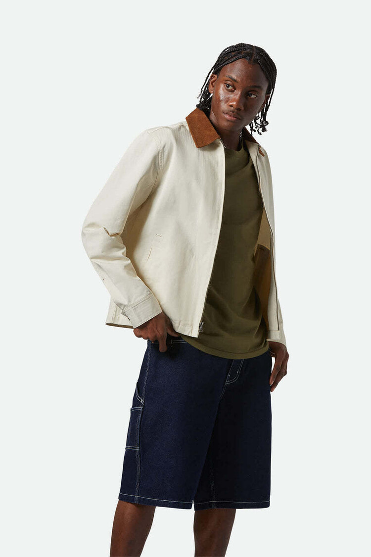 Brixton Brixton Mechanic Garage Zip Jacket (Mens) | Whitecap