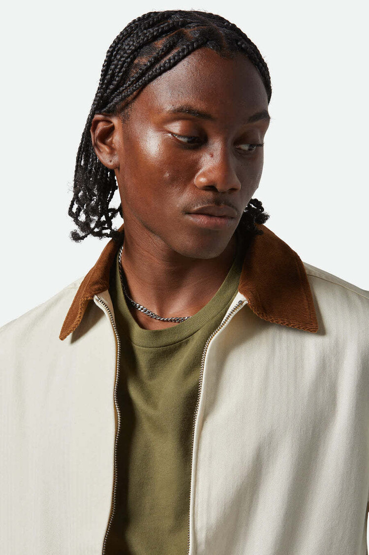 Brixton Brixton Mechanic Garage Zip Jacket (Mens) | Whitecap