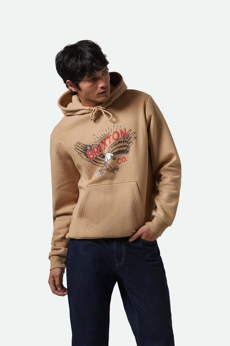 Brixton Brixton Keeler Hoodie (Mens) | Sand
