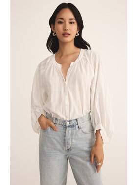 Z Supply Z Supply Wren Button Up Top | White