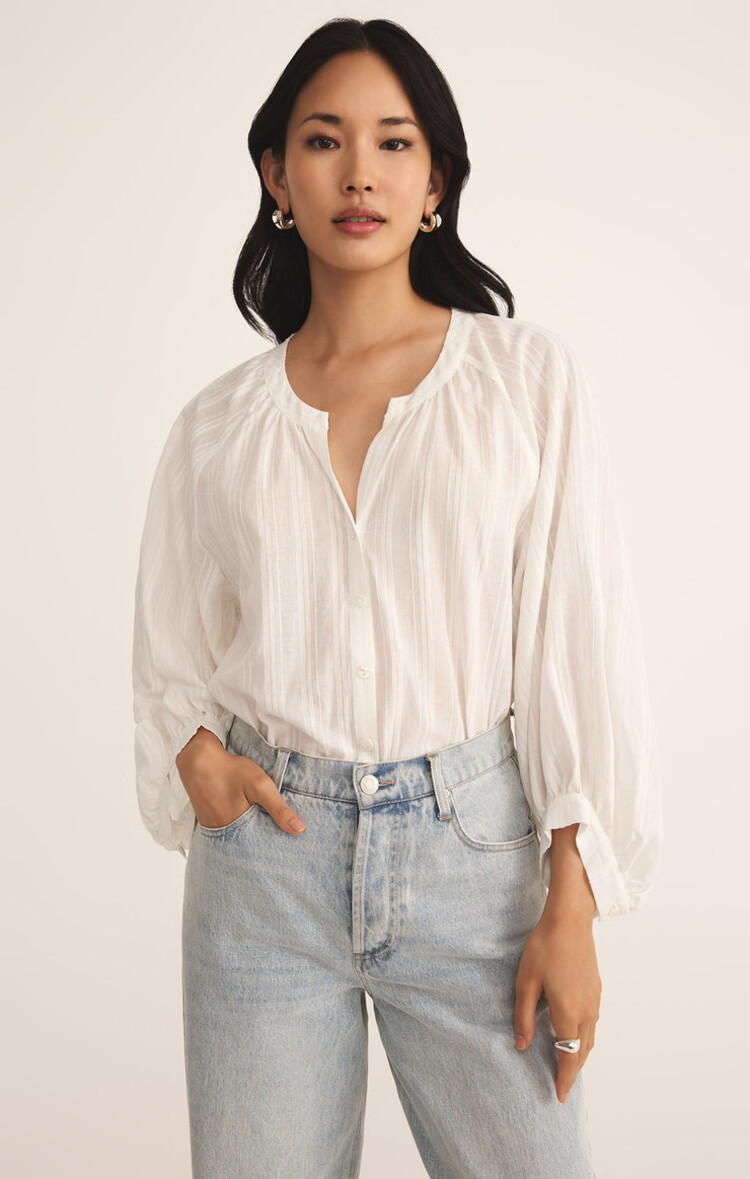 Z Supply Z Supply Wren Button Up Top | White
