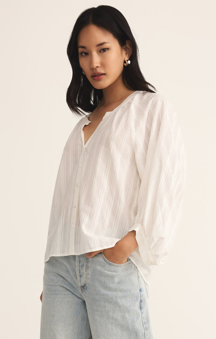 Z Supply Z Supply Wren Button Up Top | White