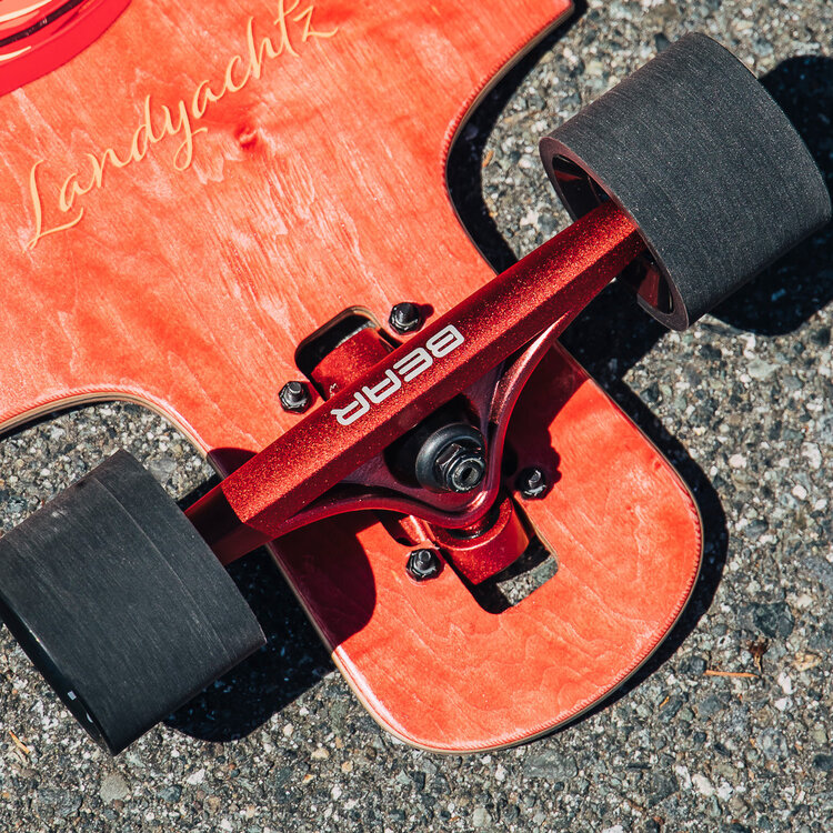 Landyachtz Bear Gen 6 Trucks 2025 | Garnett Red W/ Black Bushings
