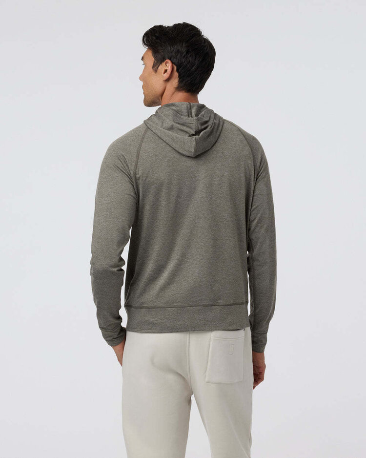 Vuori Vuori Ponto Performance 1/2 Zip Hoodie (Mens) | Warm Grey Heather