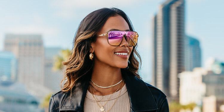 BLENDERS Blenders Meister X2 Gloss Crystal Tan | Lavender Polarized