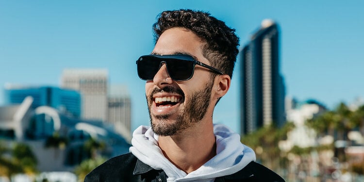 BLENDERS Blenders Meister X2 Gloss Crystal Black | Smoke Pc Polarized