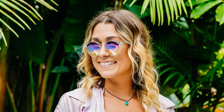 BLENDERS Blenders Coastal X2 Gloss Crystal Clear | Lav Cham Pc Polarized