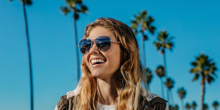 BLENDERS Blenders Shadow Matte Gold | Blue Grad Polarized