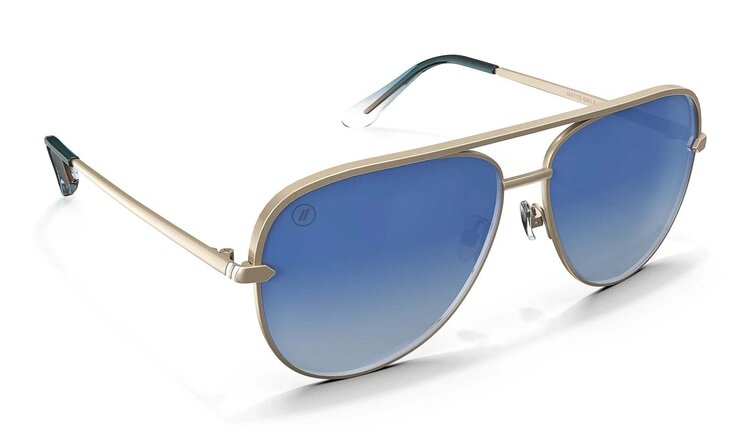 BLENDERS Blenders Shadow Matte Gold | Blue Grad Polarized