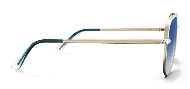 BLENDERS Blenders Shadow Matte Gold | Blue Grad Polarized