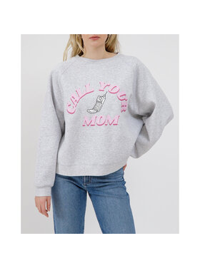 Brunette Brunette Call Your Mom Crew | Grey Melange