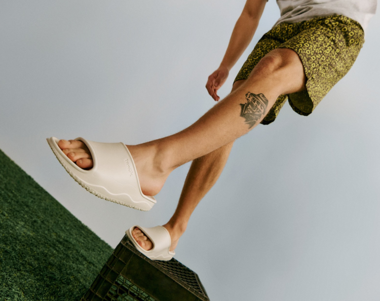 Sanuk Sanuk Beer Foamie Slide (Mens) | Tan