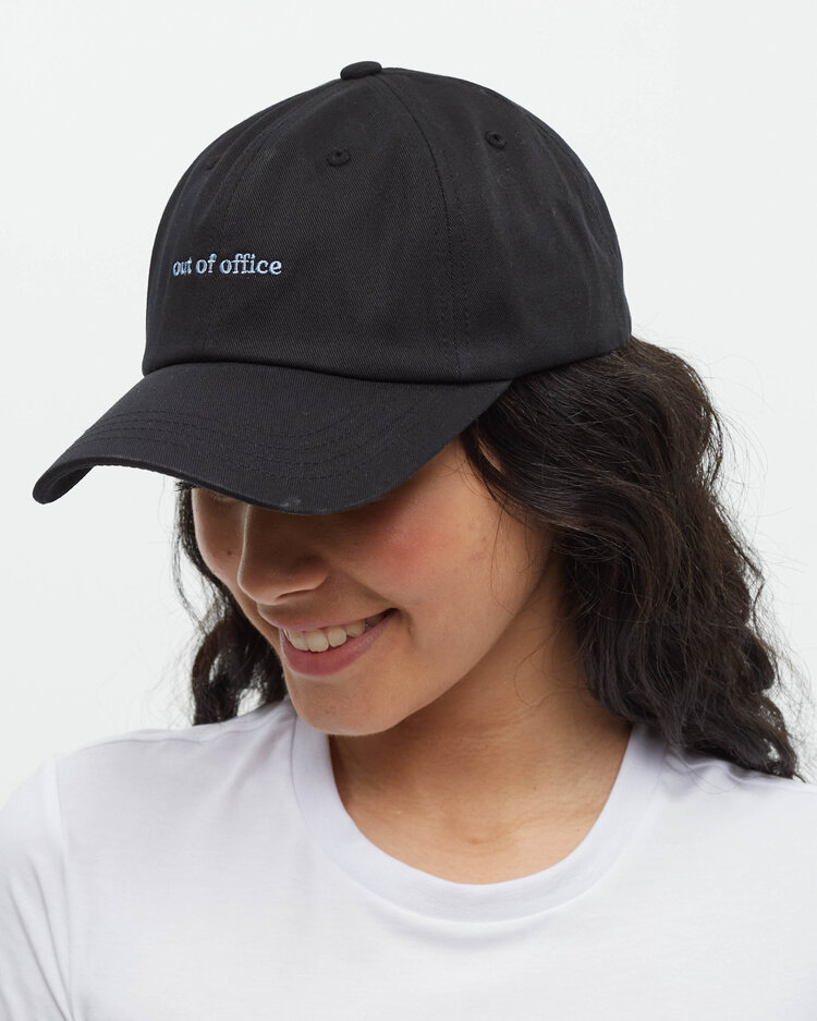 Tentree Tentree Slogan Peak Hat (Unisex) | Meteorite Black/Out Of Office