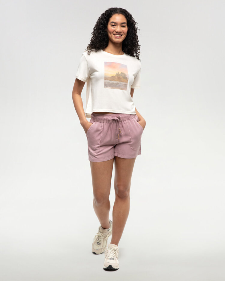 Tentree Tentree Tencel Instow Short (Womens) | Vintage Mauve