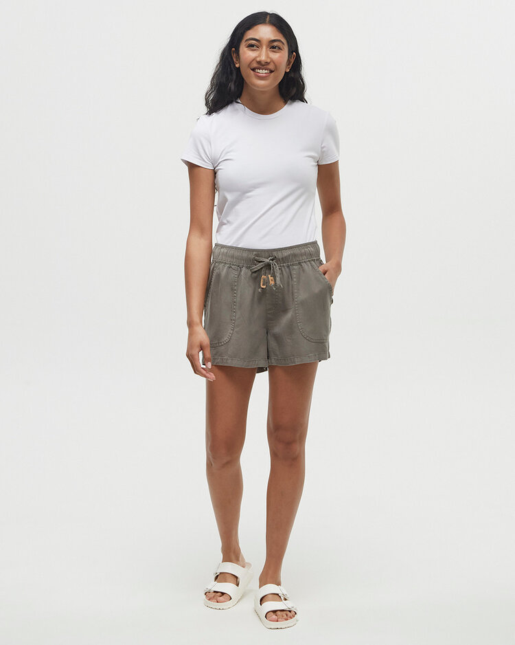 Tentree Tentree Tencel Instow Short (Womens) | Agave Green